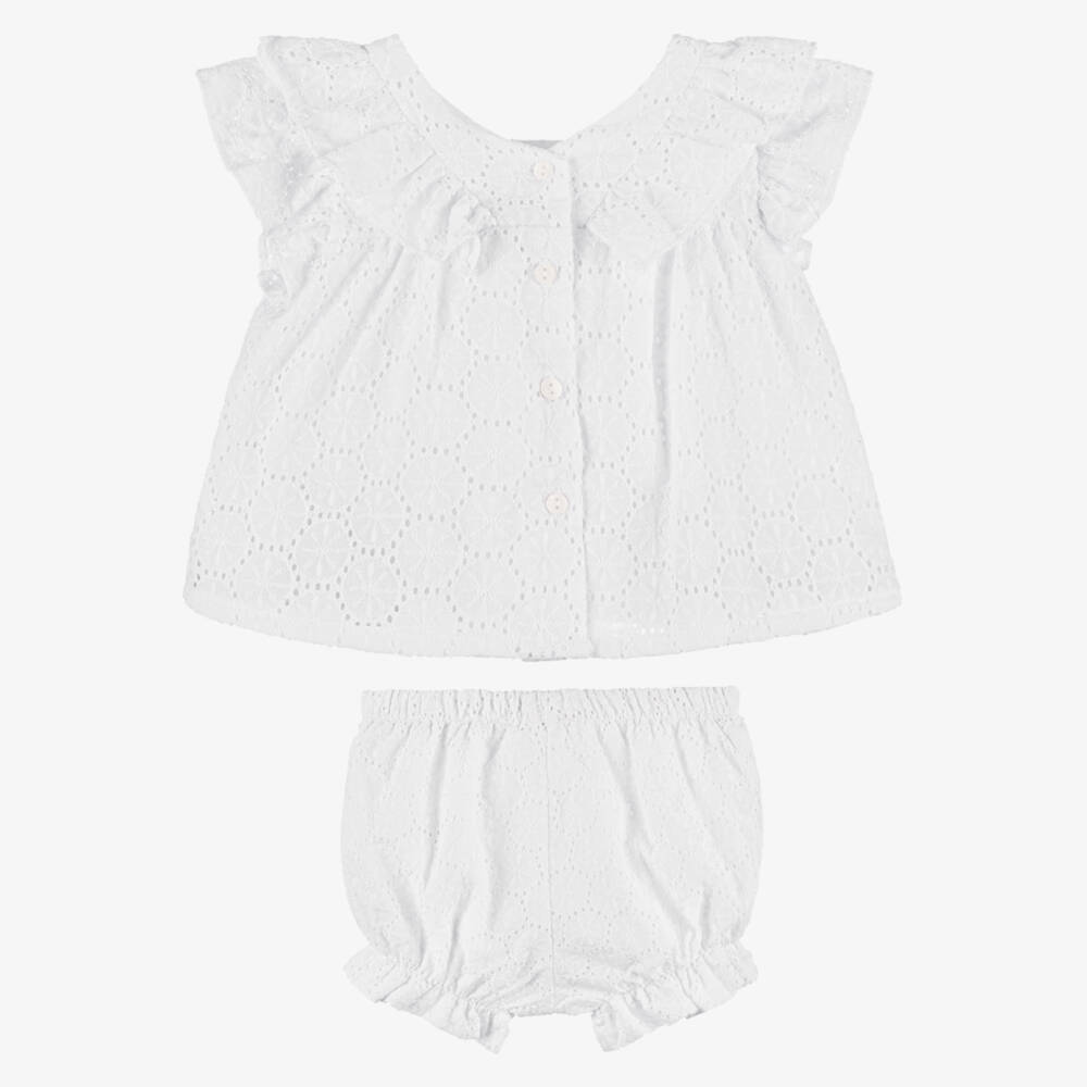 Patachou-Infant Girls' Breezy White Ensemble | Childrensalon Outlet