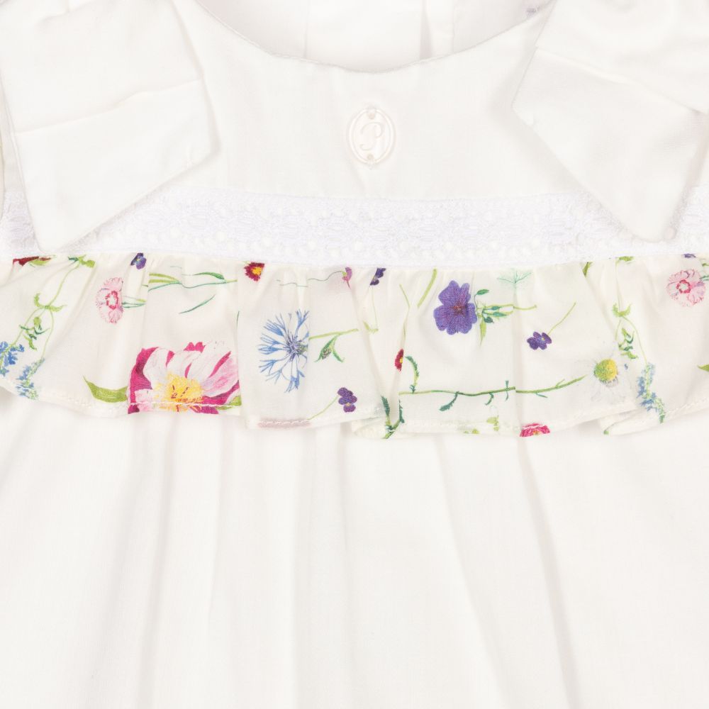 Patachou-Ivory Liberty Print Shorts Set | Childrensalon Outlet