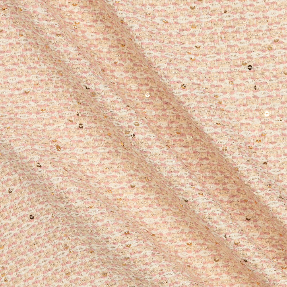 Patachou-Ivory & Pink Tweed Dress | Childrensalon Outlet