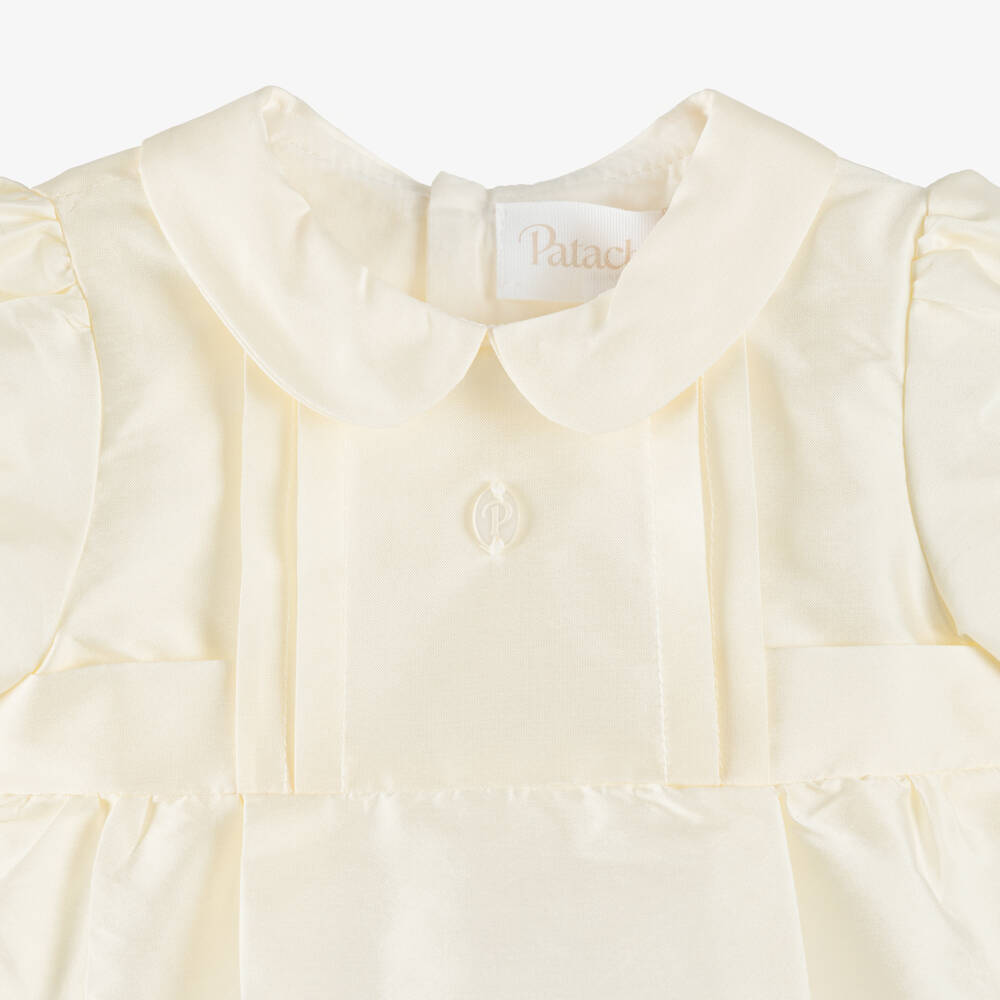 Patachou-Ivory Satin Baby Shortie | Childrensalon Outlet