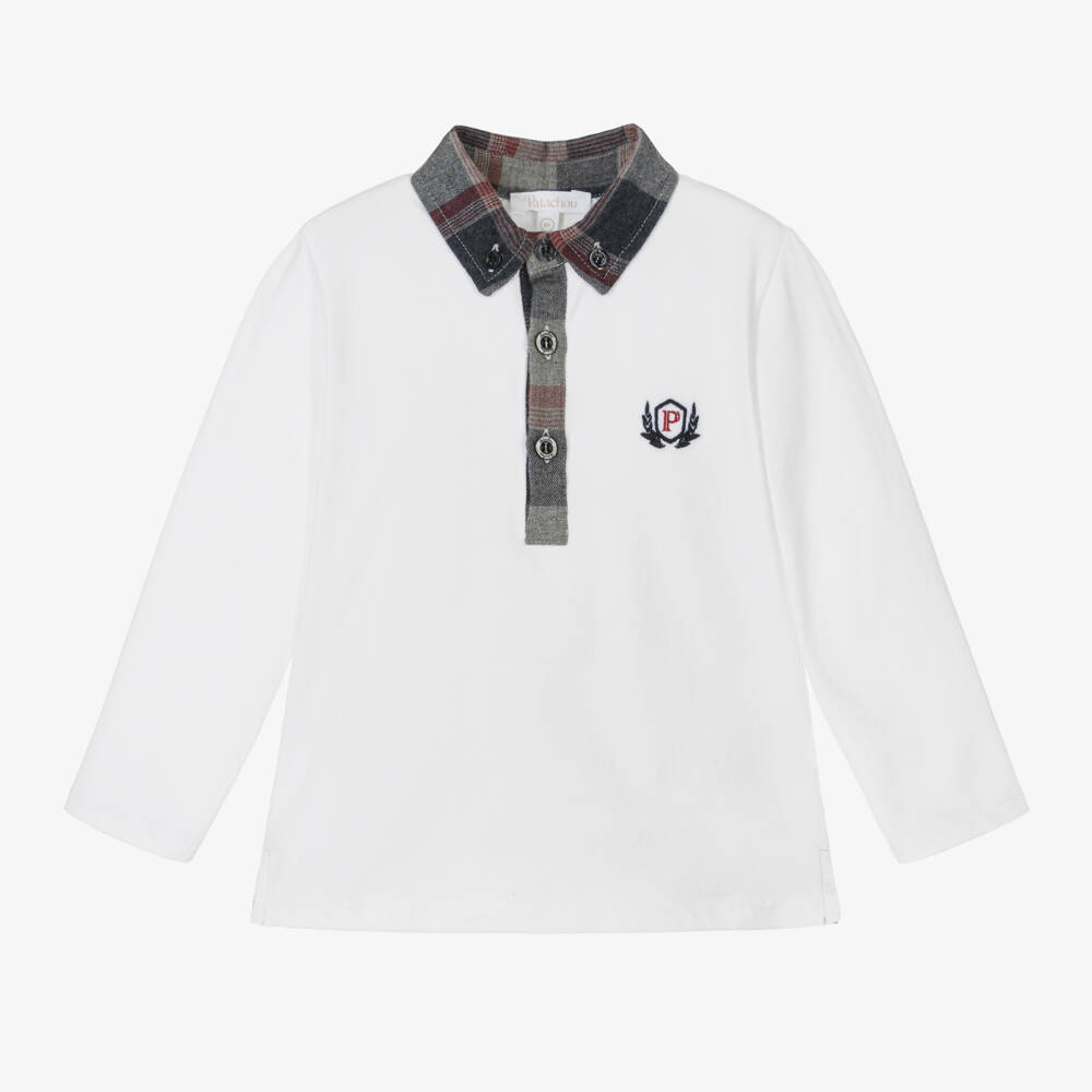 Patachou-Junior Boys White Polo Top | Childrensalon Outlet