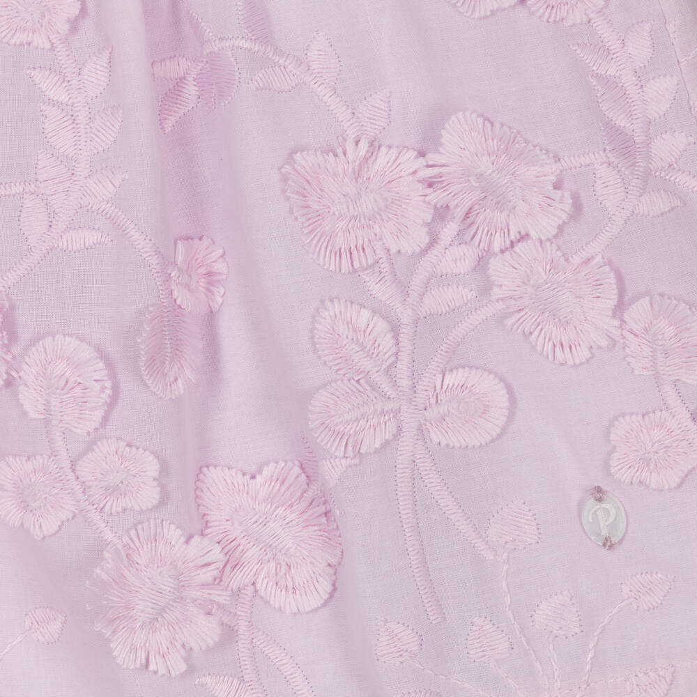 Patachou-Lilac Ruffle Cotton Ensemble | Childrensalon Outlet