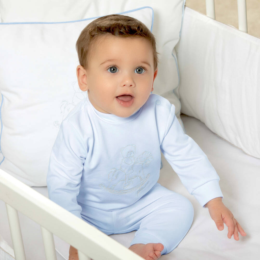 Patachou-بدلة رياضية زرقاء دافئة للأولاد الصغار | Childrensalon Outlet