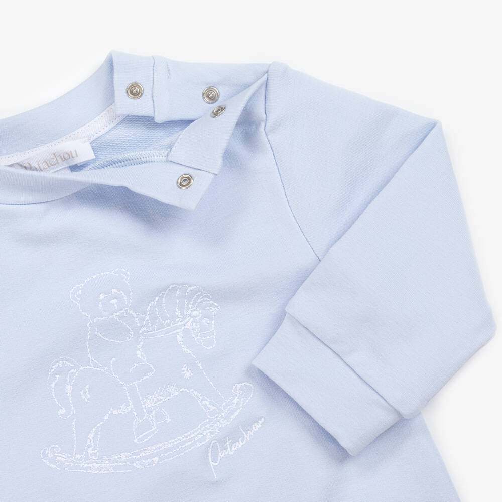 Patachou-بدلة رياضية زرقاء دافئة للأولاد الصغار | Childrensalon Outlet