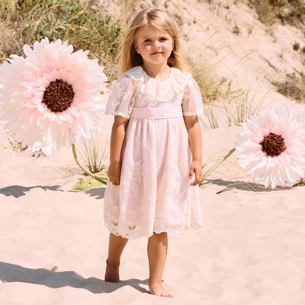 Patachou-Little Princess Floral Tulle Frock | Childrensalon Outlet