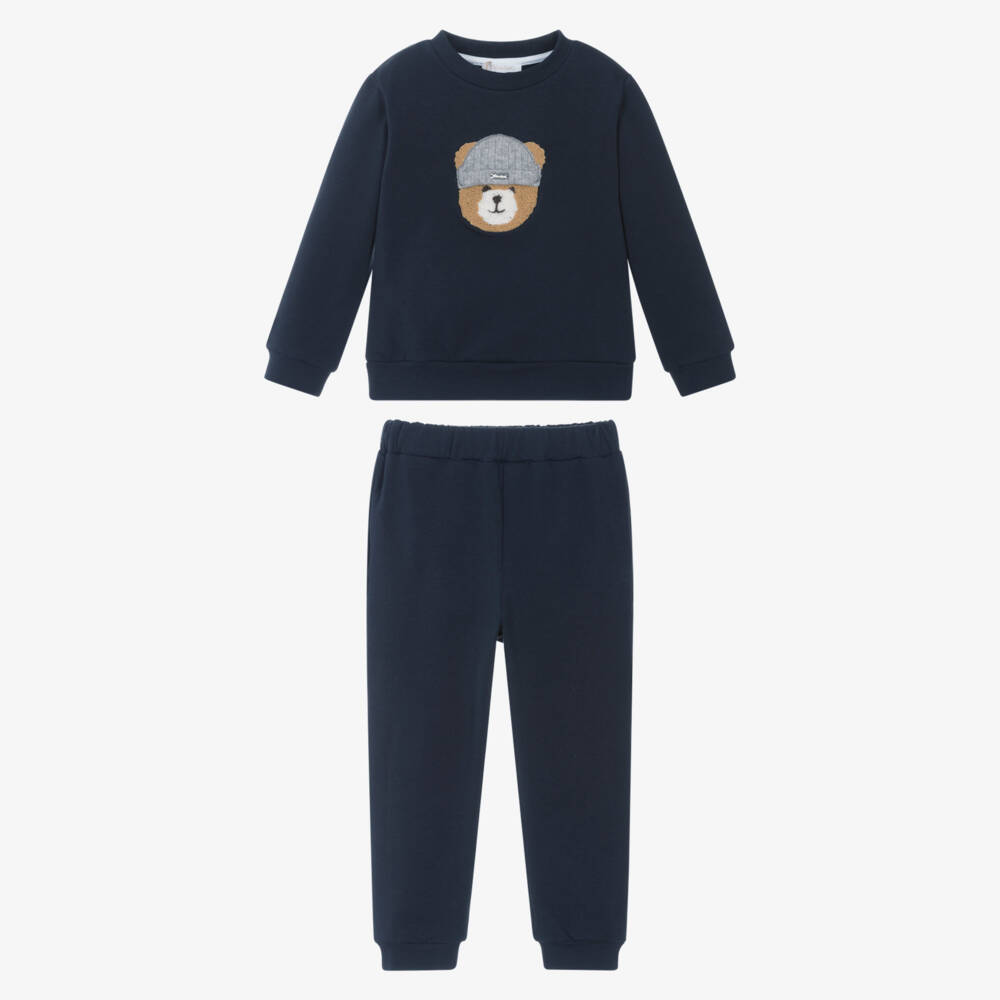 Patachou-Navy Bear Tracksuit | Childrensalon Outlet