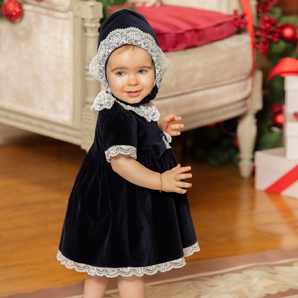 Velvet dresses for little hotsell girls