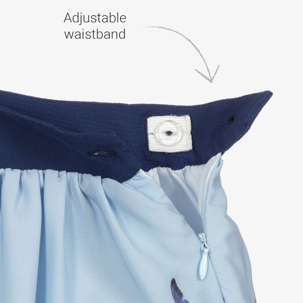 Patachou-Голубая юбка с бабочками | Childrensalon Outlet