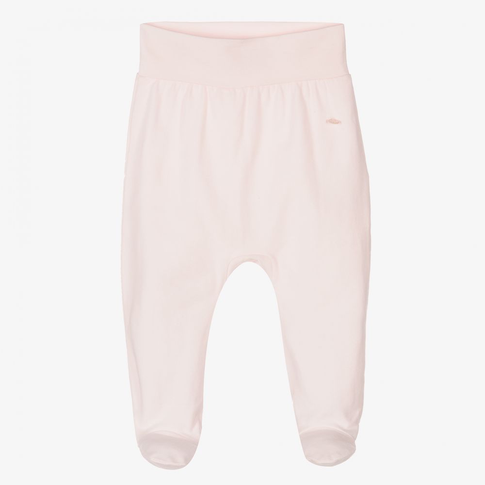 Patachou - Pink Cotton Baby Trousers | Childrensalon
