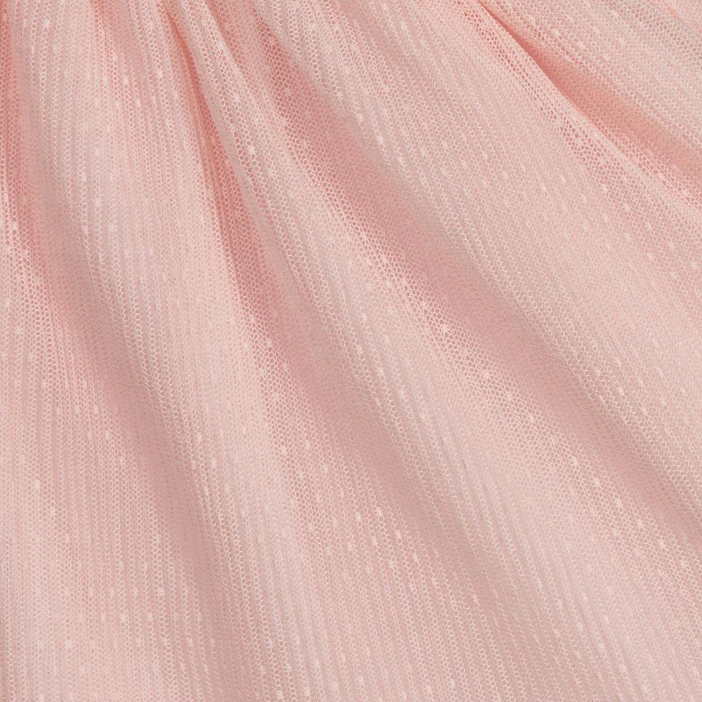 Patachou-Pink Cotton & Tulle Dress  | Childrensalon Outlet