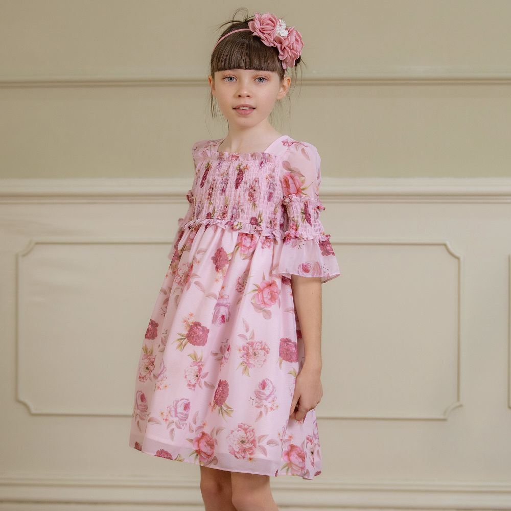 Chiffon dress for kids sales