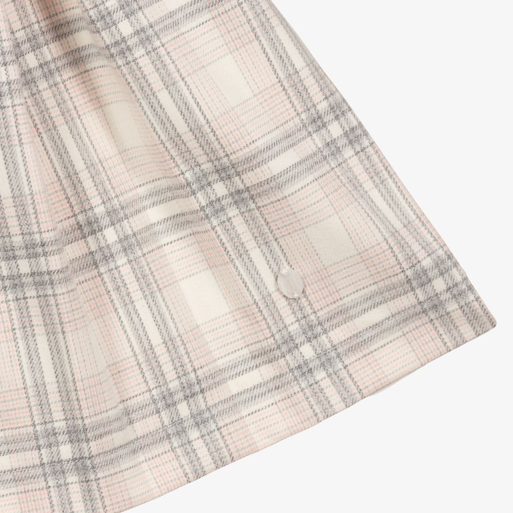 Patachou-Pink & Grey Checked Dress | Childrensalon Outlet