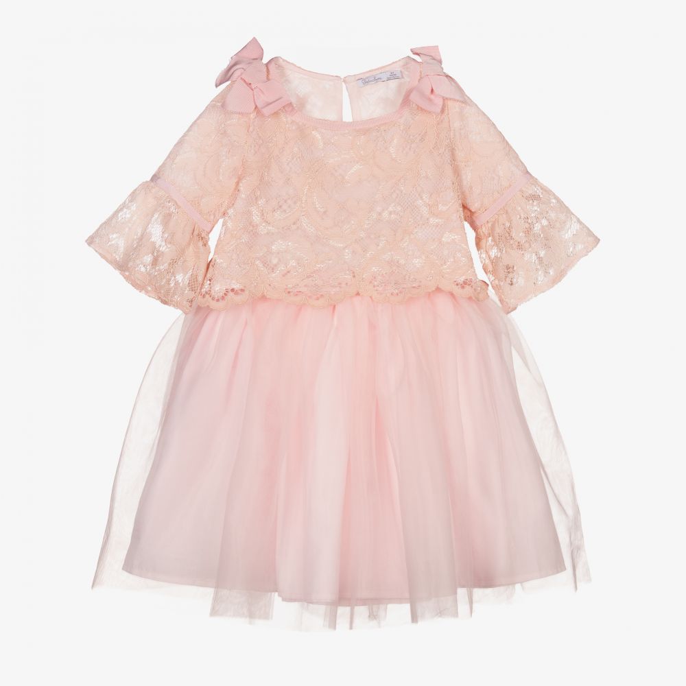 Patachou - Ens. jupe rose à dentelle/tulle | Childrensalon