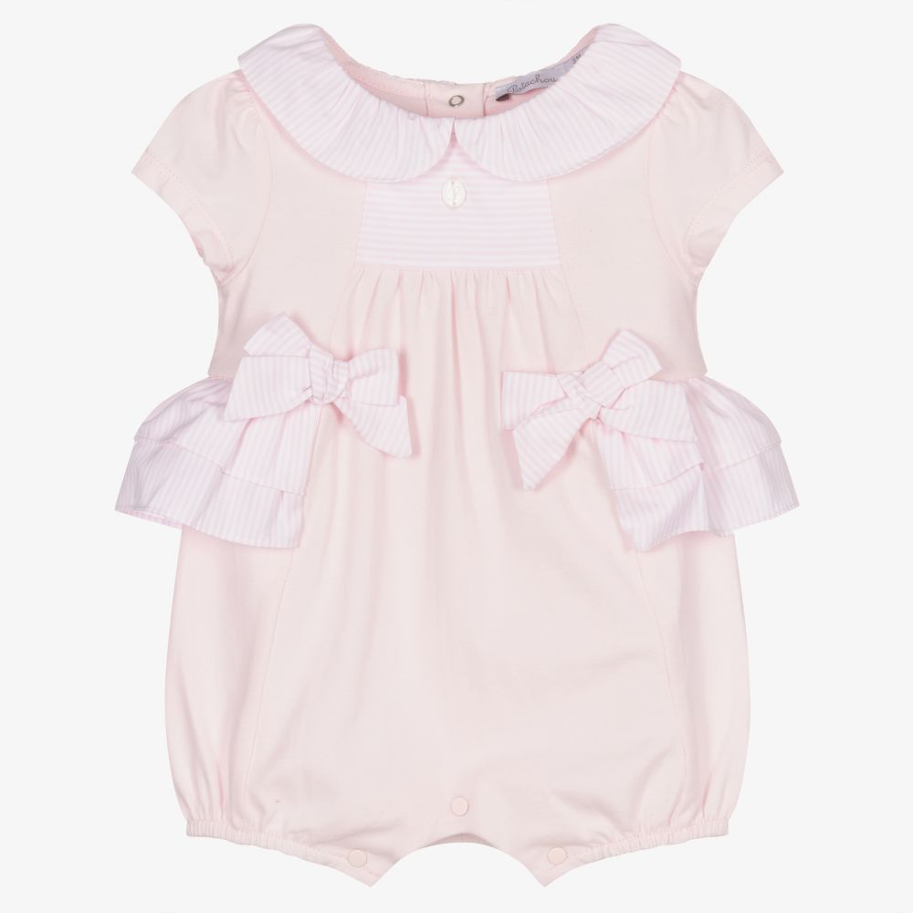 Patachou - Pink Stripe Baby Shortie | Childrensalon