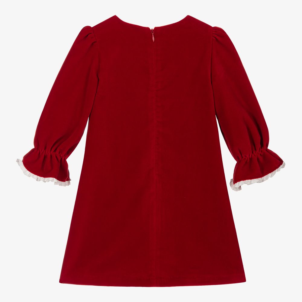 Patachou red velvet dress top