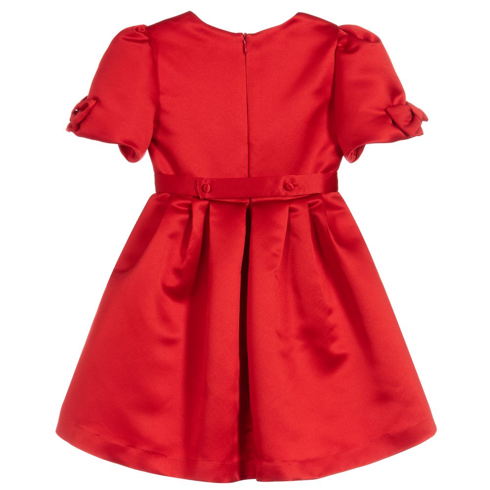 Patachou-Teen Girls Red Satin Dress | Childrensalon Outlet