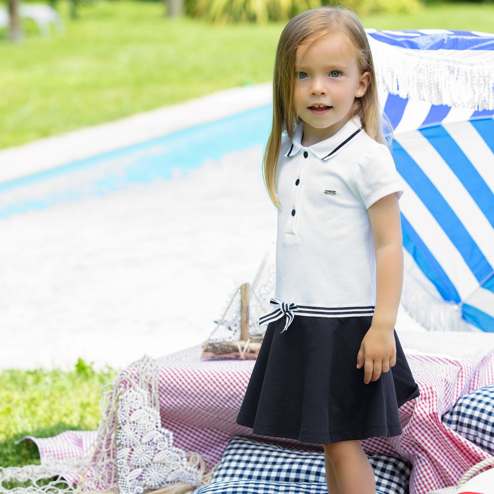 Blue polo outfit girl clearance
