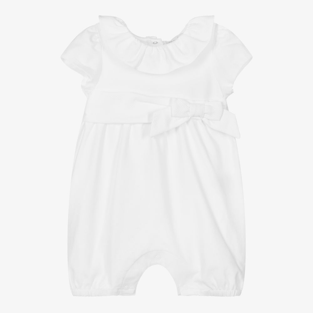 Patachou - White Cotton Baby Shortie | Childrensalon