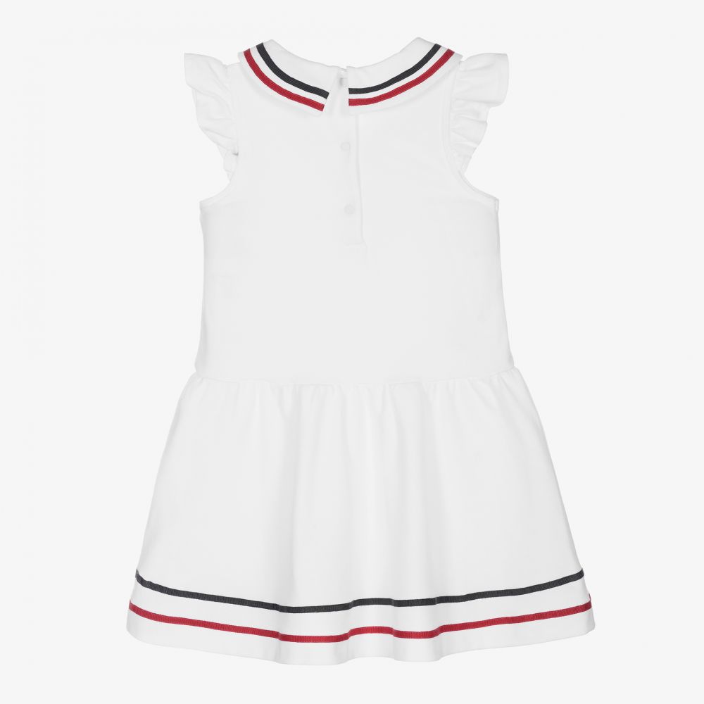 Patachou-White Cotton Sailor Dress | Childrensalon Outlet