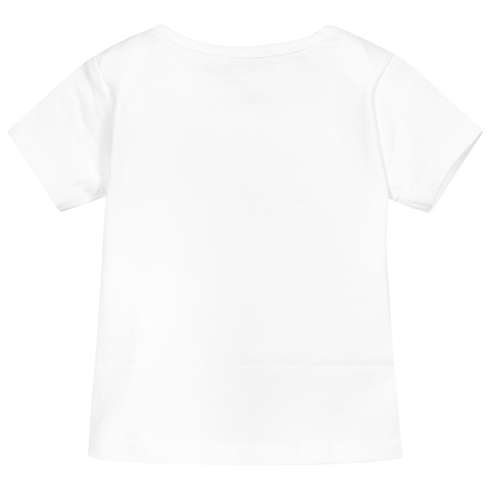 Patachou-White Cotton T-Shirt | Childrensalon Outlet