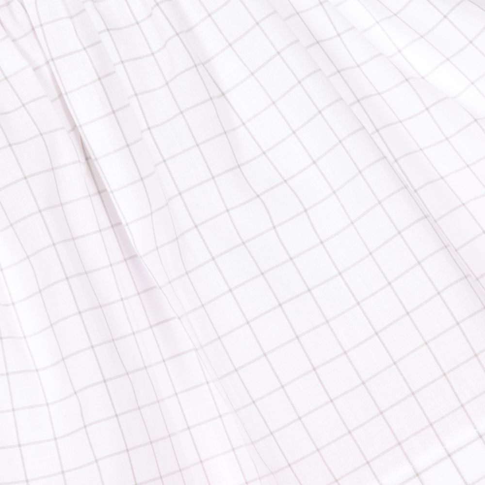 Patachou-White & Grey Cotton Baby Dress | Childrensalon Outlet