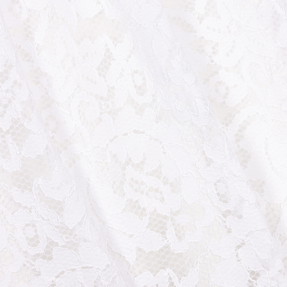 Patachou-فستان دانتيل وشيفون لون أبيض | Childrensalon Outlet