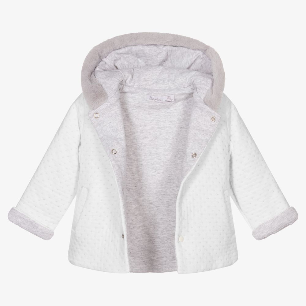 باتاشو-White Padded Pram Coat | Childrensalon Outlet