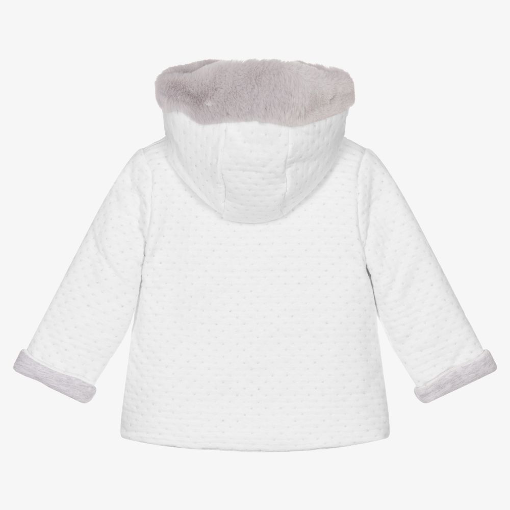 باتاشو-White Padded Pram Coat | Childrensalon Outlet