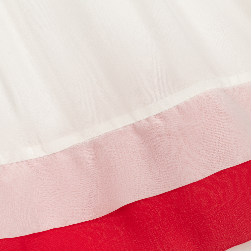 Patachou-Бело-красная шифоновая юбка | Childrensalon Outlet