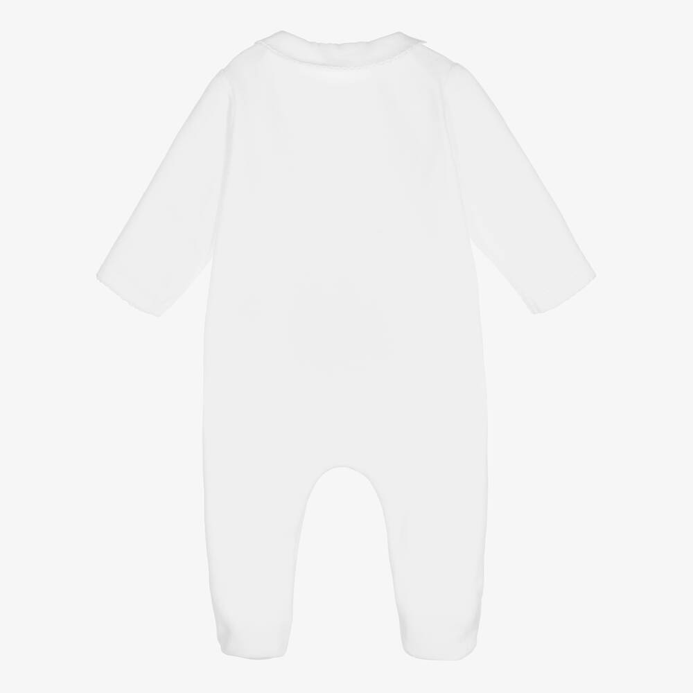 Patachou-بيبي غرو قطن قطيفة لون أبيض للأطفال | Childrensalon Outlet