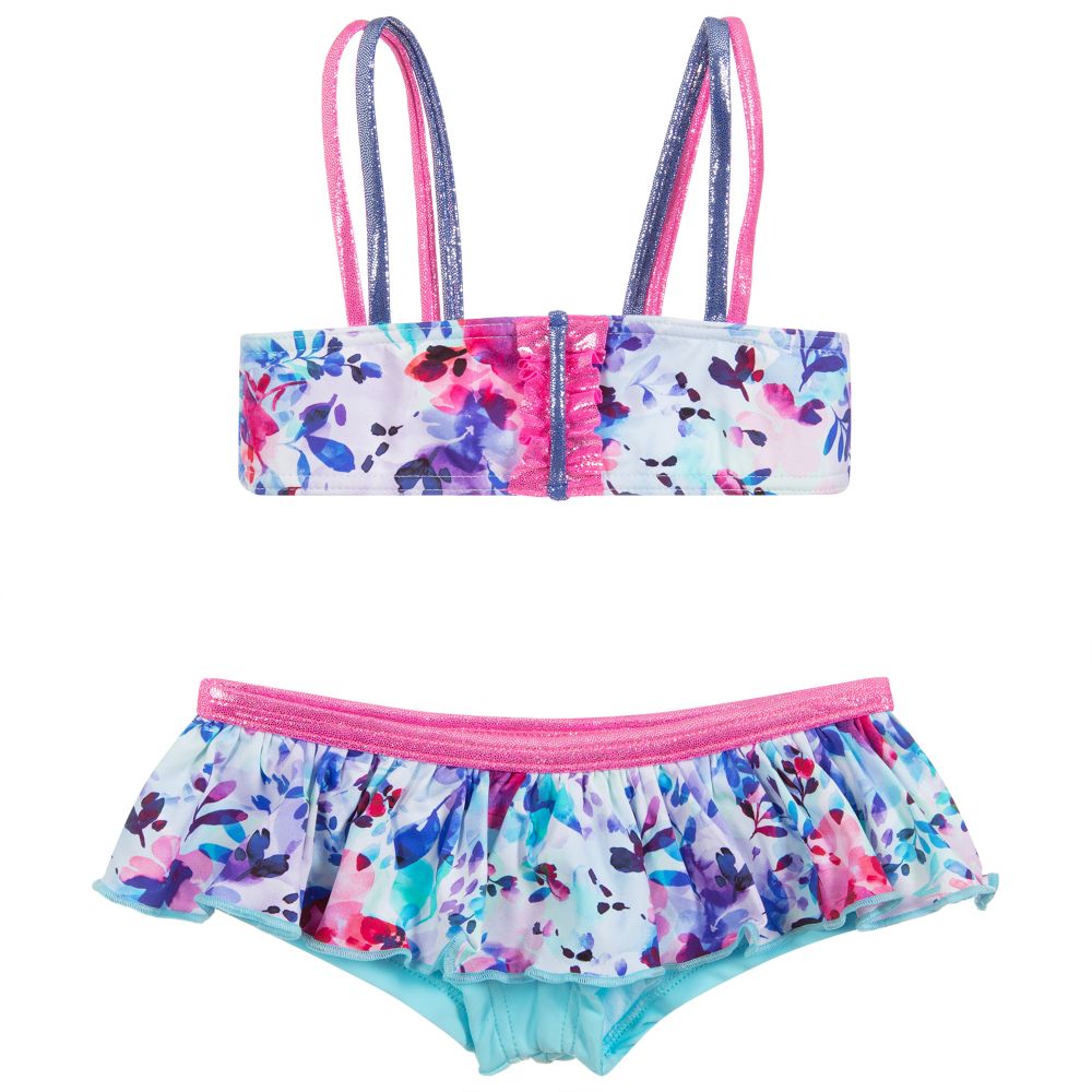 Paté de Sable - Girls Floral Bandeau Bikini | Childrensalon