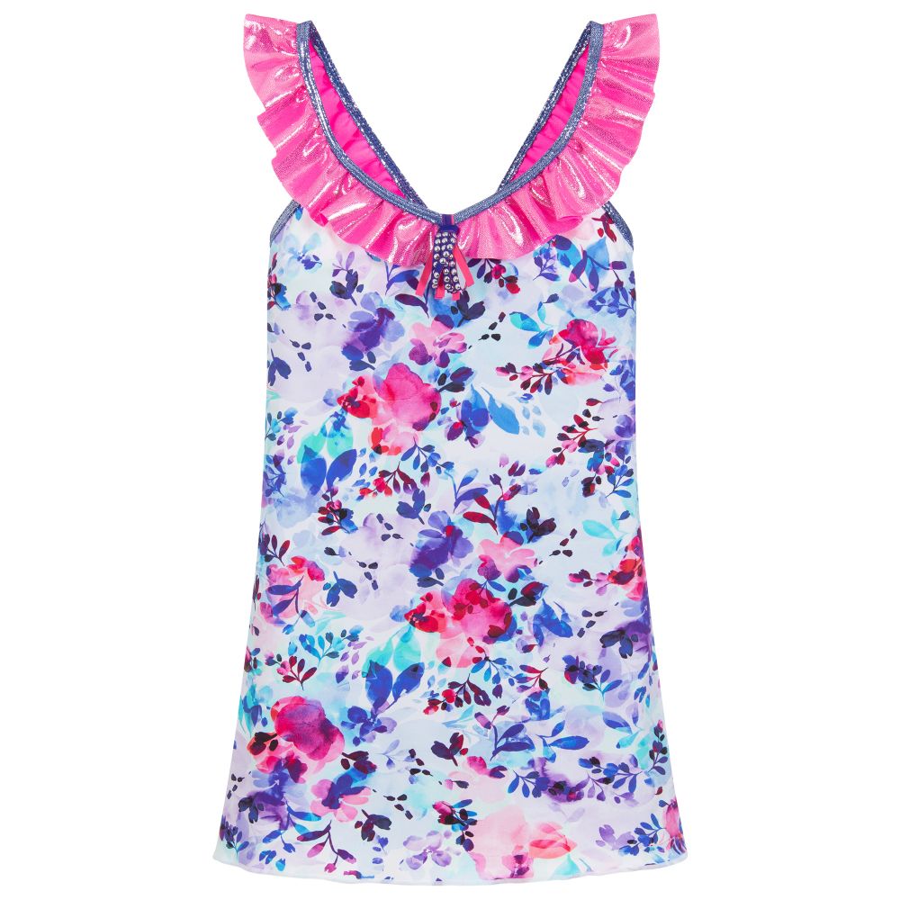 Paté de Sable - Girls Floral Beach Dress | Childrensalon Outlet