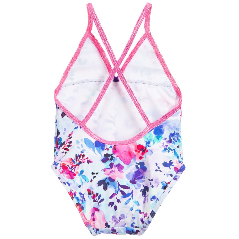 Girls floral swimsuit outlet