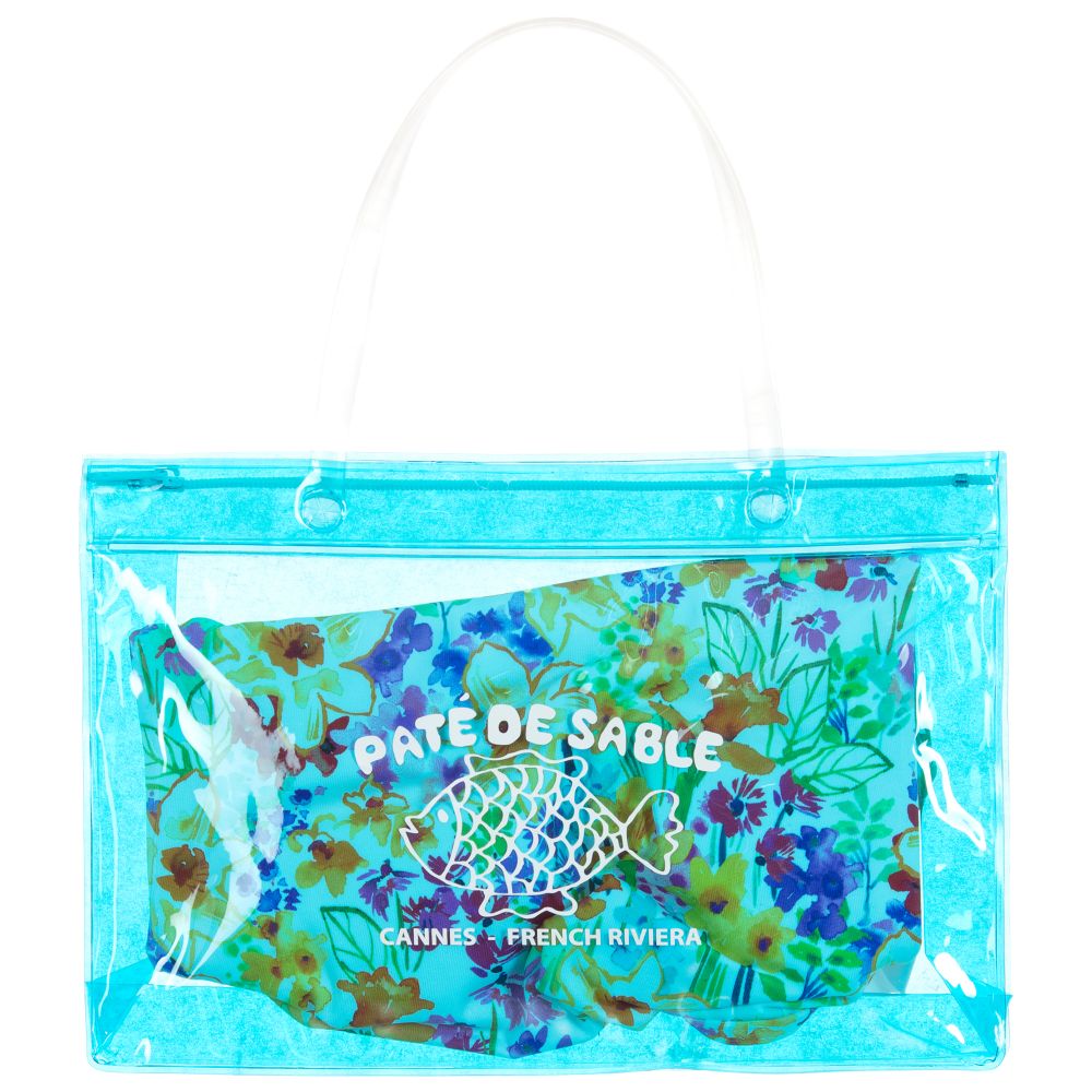 Paté de Sable-Girls Floral & Ruffle Swimsuit | Childrensalon Outlet