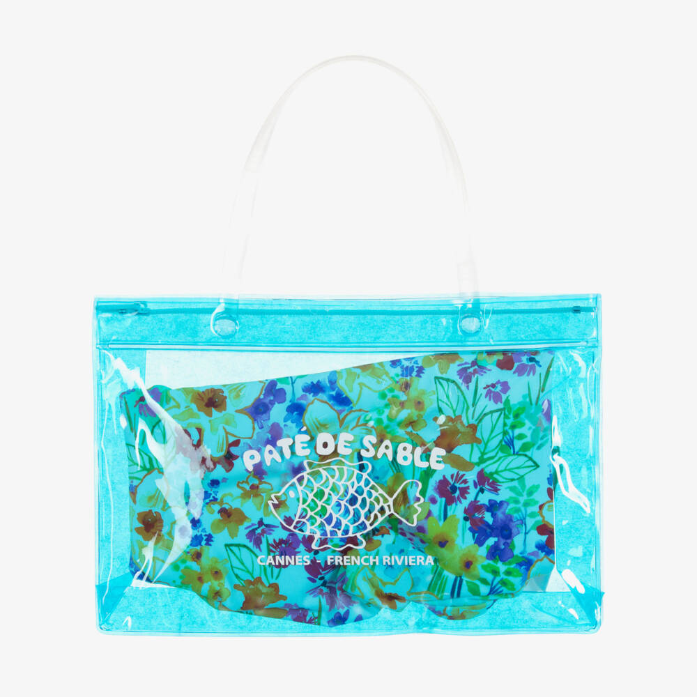 Paté de Sable-Girls Floral & Ruffle Swimsuit | Childrensalon Outlet