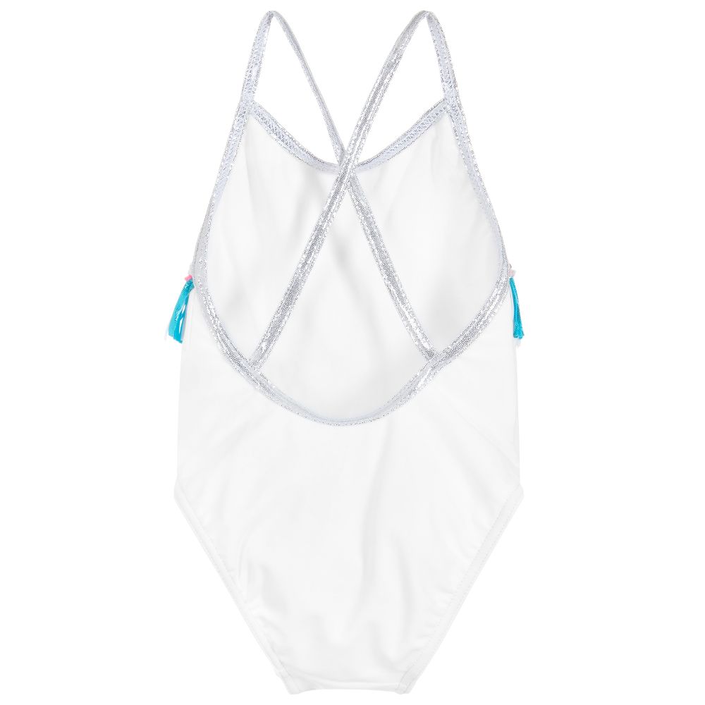 Paté de Sable-Girls White Swimsuit | Childrensalon Outlet