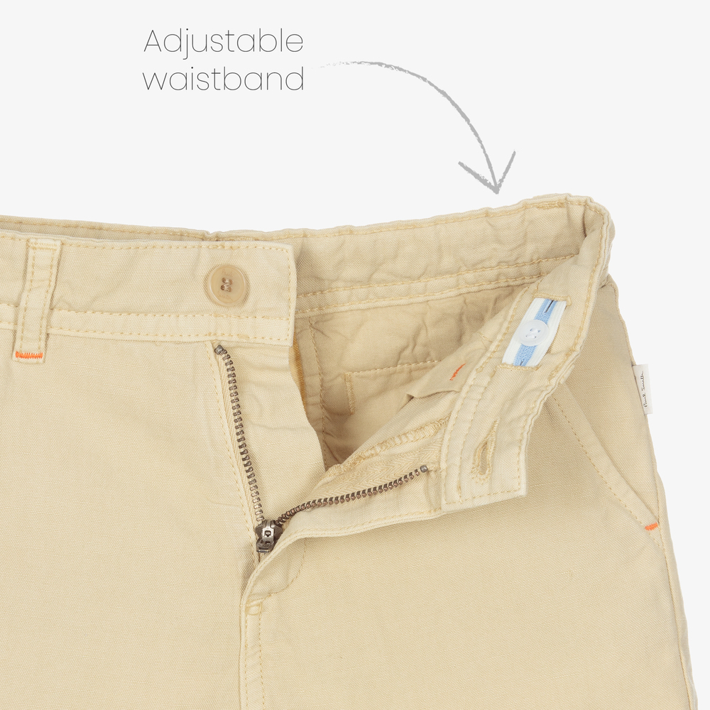 Paul Smith Junior-Boys Beige Chino Shorts | Childrensalon Outlet