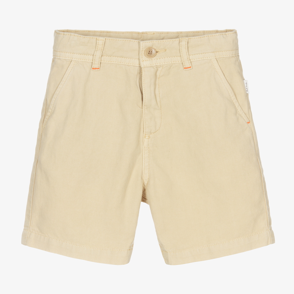 Paul Smith Junior - Boys Beige Chino Shorts | Childrensalon