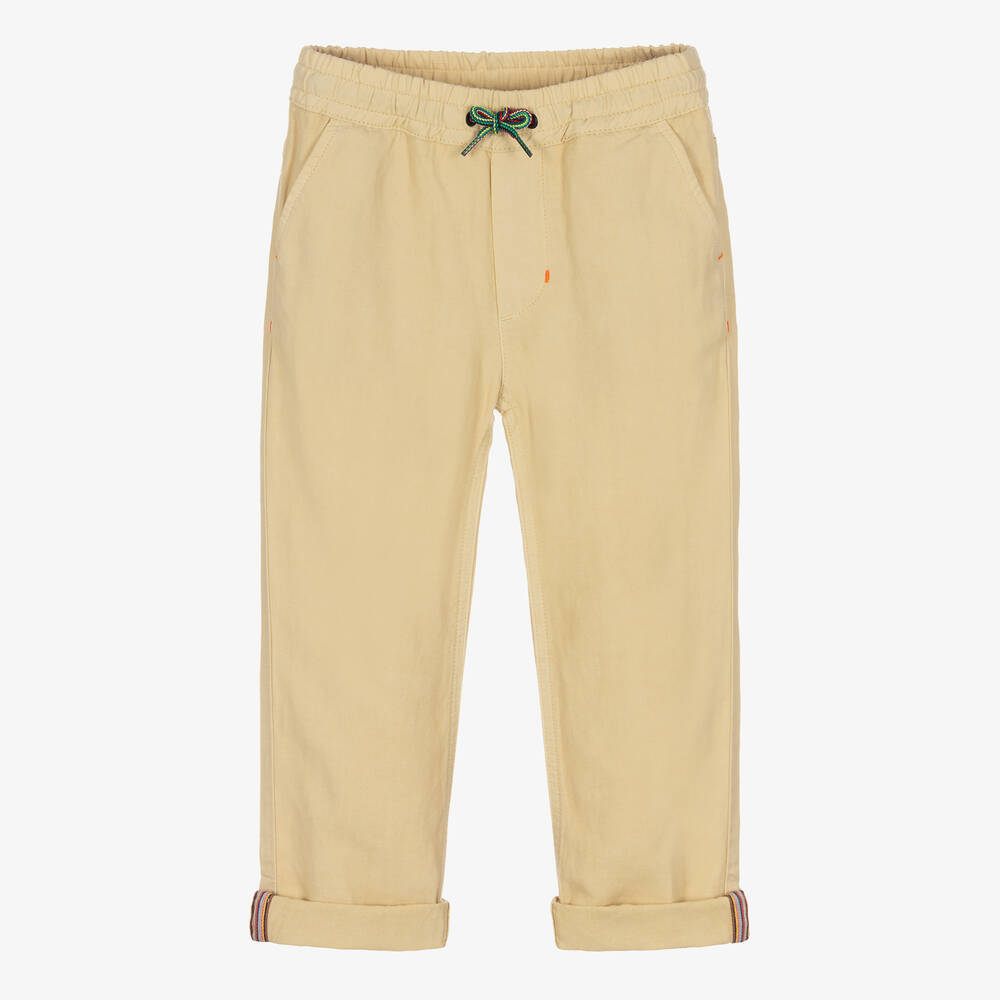 Paul Smith Junior - Boys Beige Chino Trousers | Childrensalon