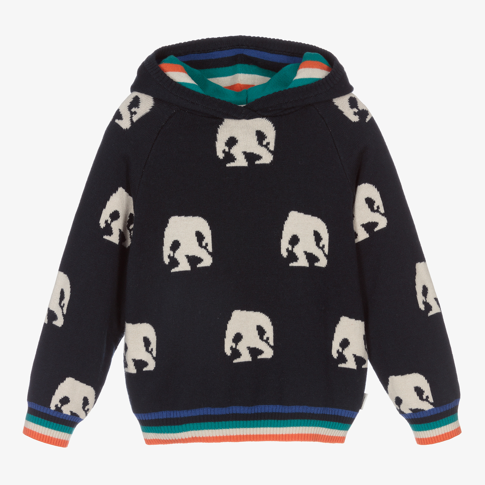 Paul Smith Junior - Pull à capuche bleu Yeti Garçon | Childrensalon