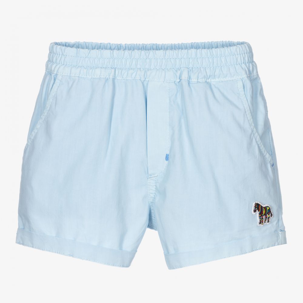 Paul Smith Junior-Boys Blue Zebra Logo Shorts | Childrensalon Outlet