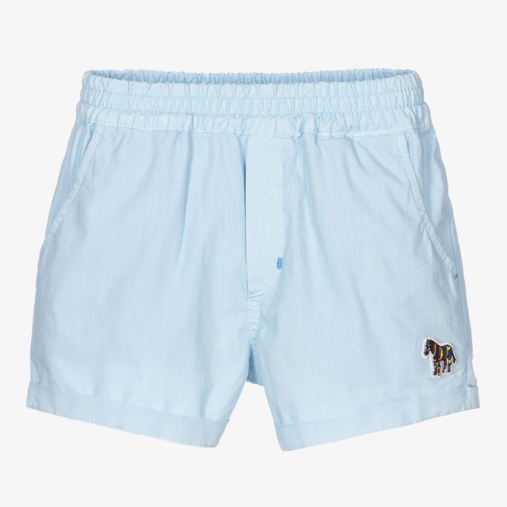 Paul Smith Junior - Blaue Shorts mit Zebra (J) | Childrensalon