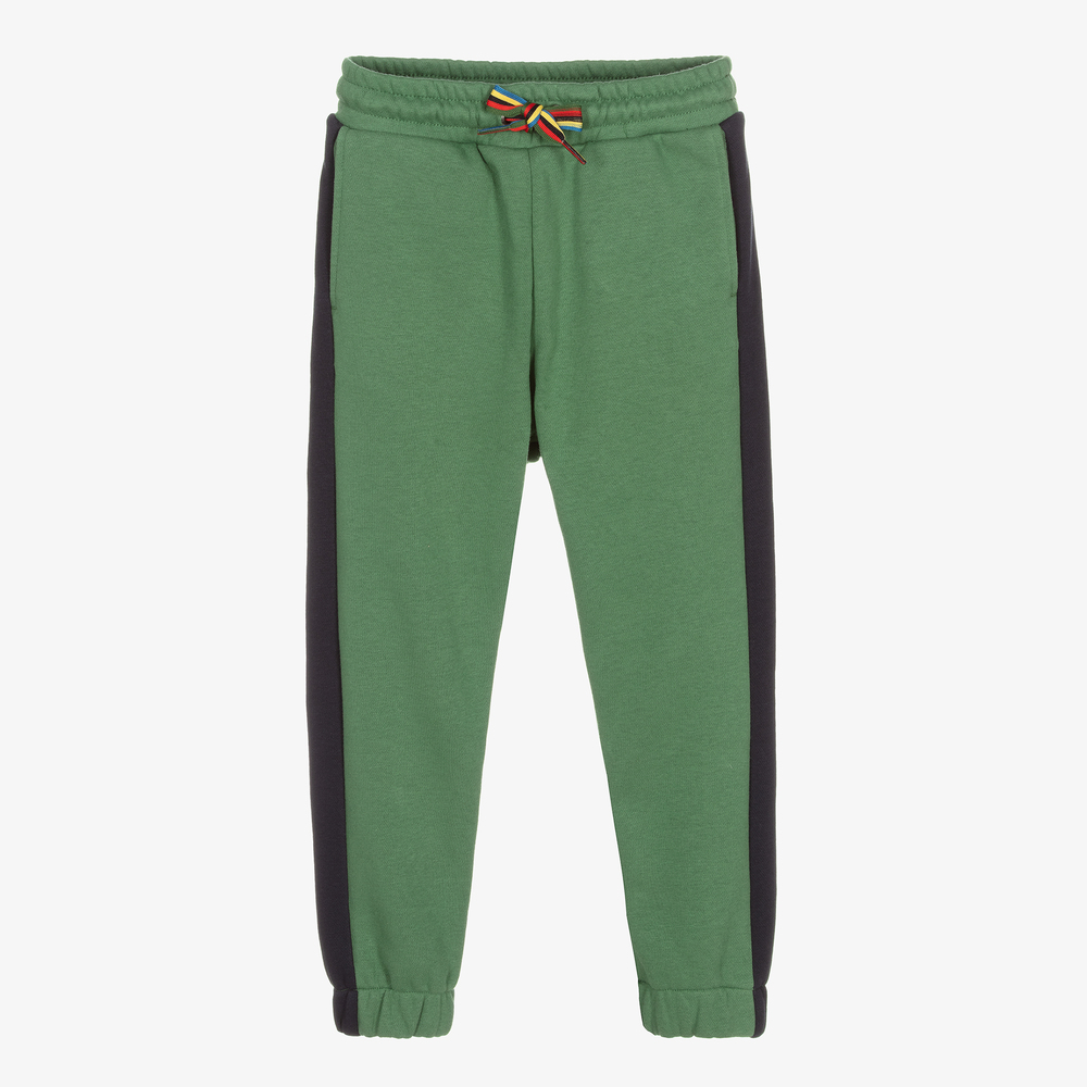 Paul Smith Junior - Bas de jogging vert en coton Garçon | Childrensalon