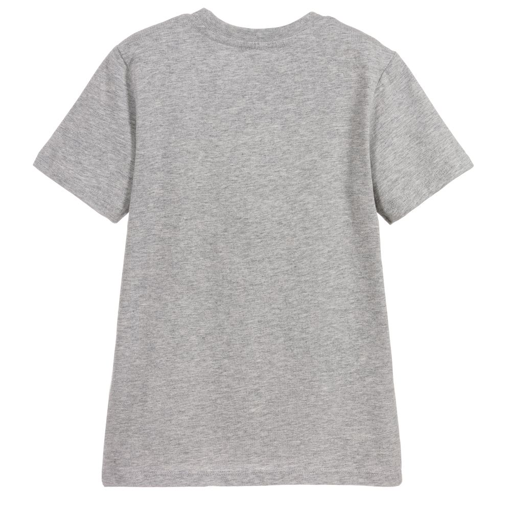 Paul Smith Junior-Boys Grey Cotton Logo T-Shirt | Childrensalon Outlet