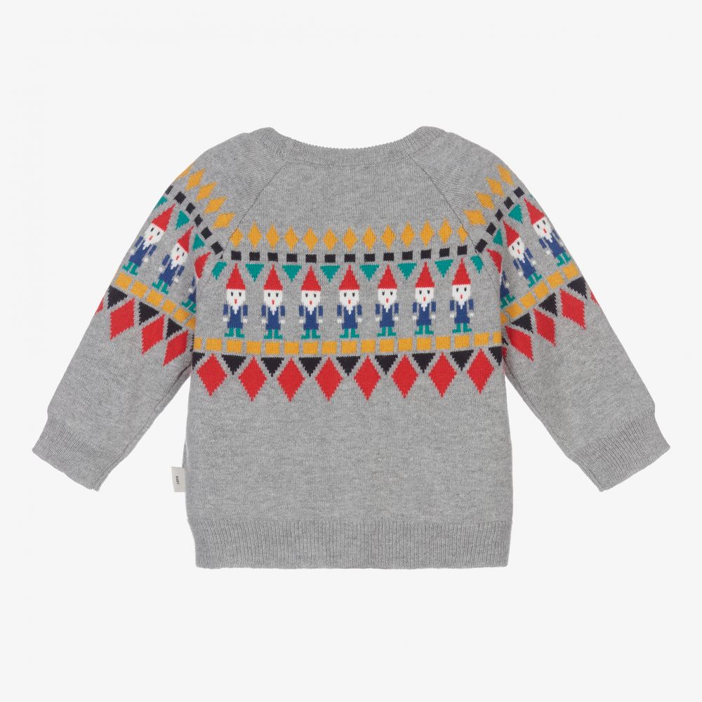 Paul Smith Junior-Серый кардиган с гномами для мальчиков | Childrensalon Outlet
