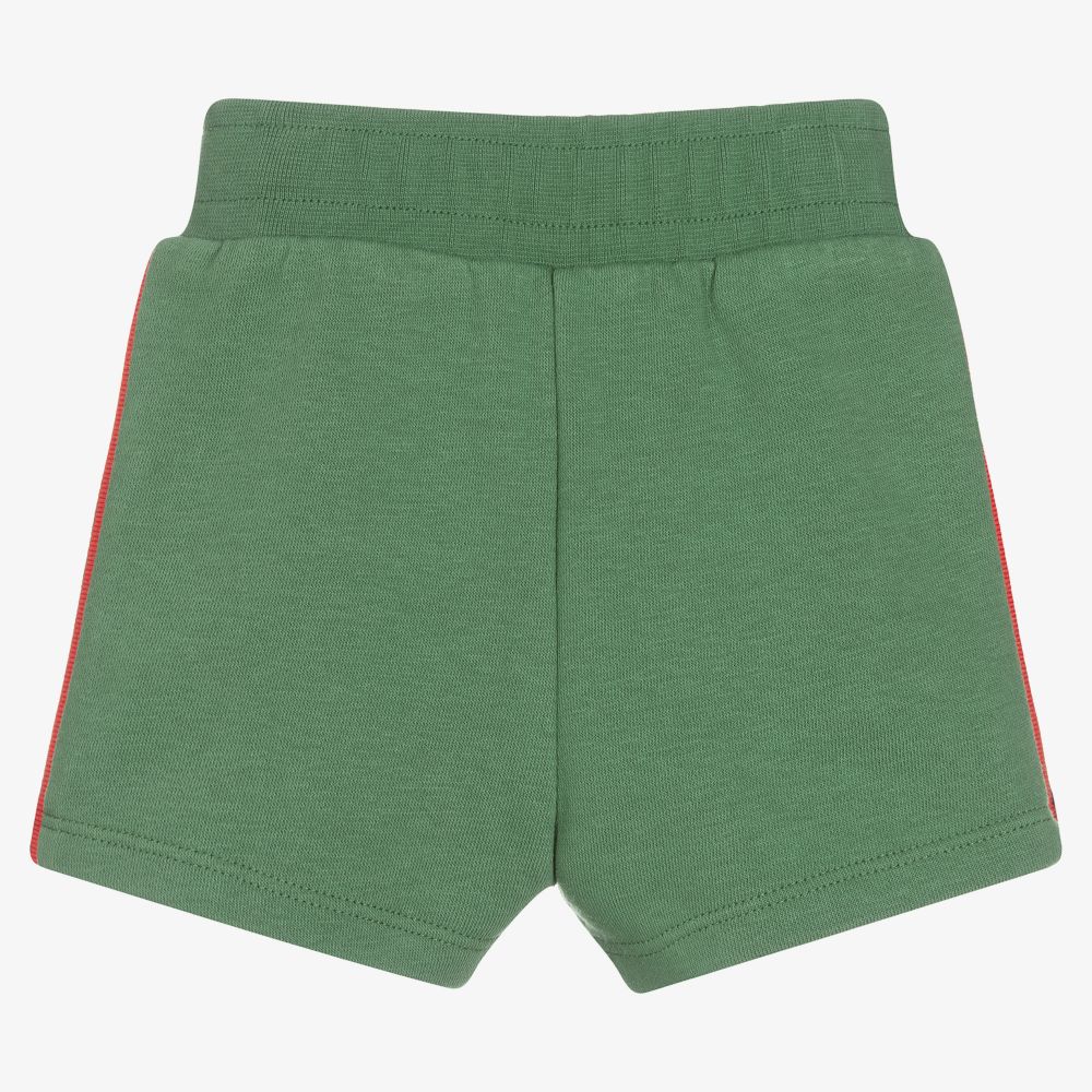 Paul Smith Junior-Boys Khaki Green Zebra Shorts | Childrensalon Outlet