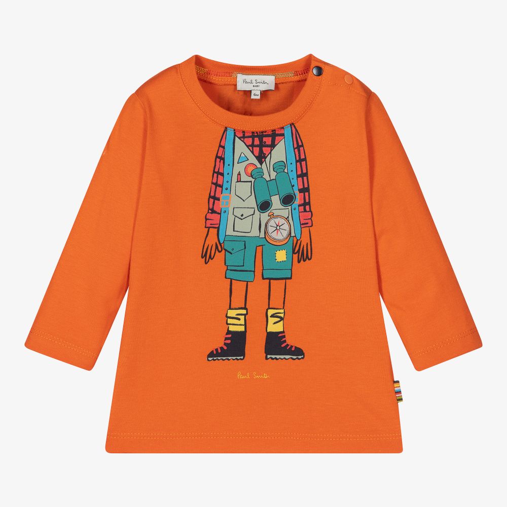 Paul Smith Junior-Boys Orange Backpacker Top | Childrensalon Outlet
