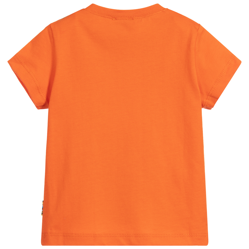 Paul Smith Junior - Boys Orange Cotton T-Shirt | Childrensalon Outlet