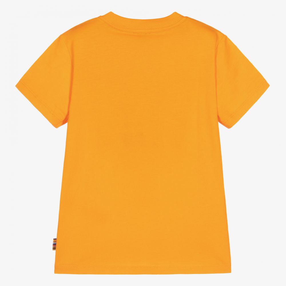 Paul Smith Junior-Boys Orange Cotton T-Shirt | Childrensalon Outlet