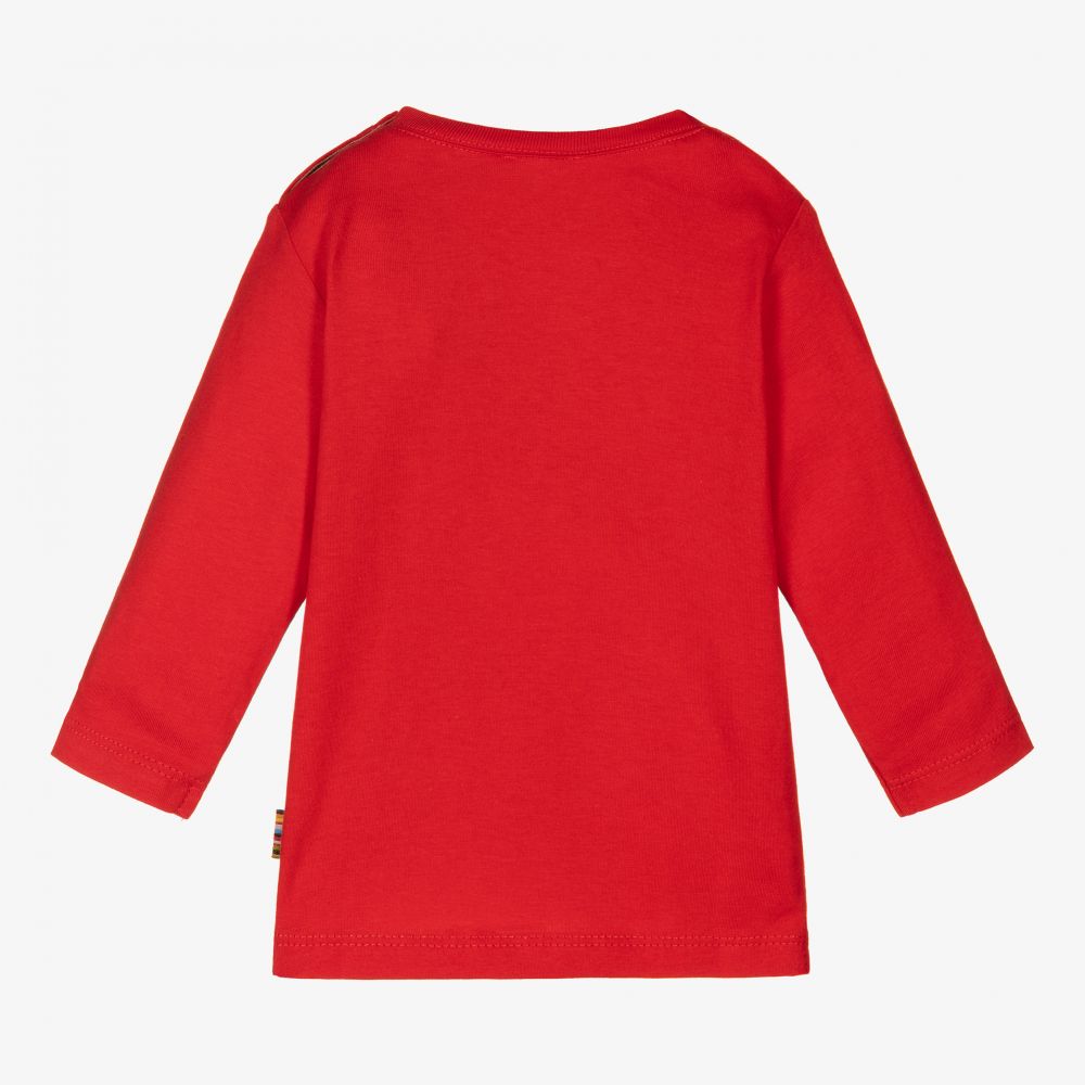 Paul Smith Junior-Красный хлопковый топ для мальчиков | Childrensalon Outlet